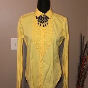 Banana Ruffle Blouse